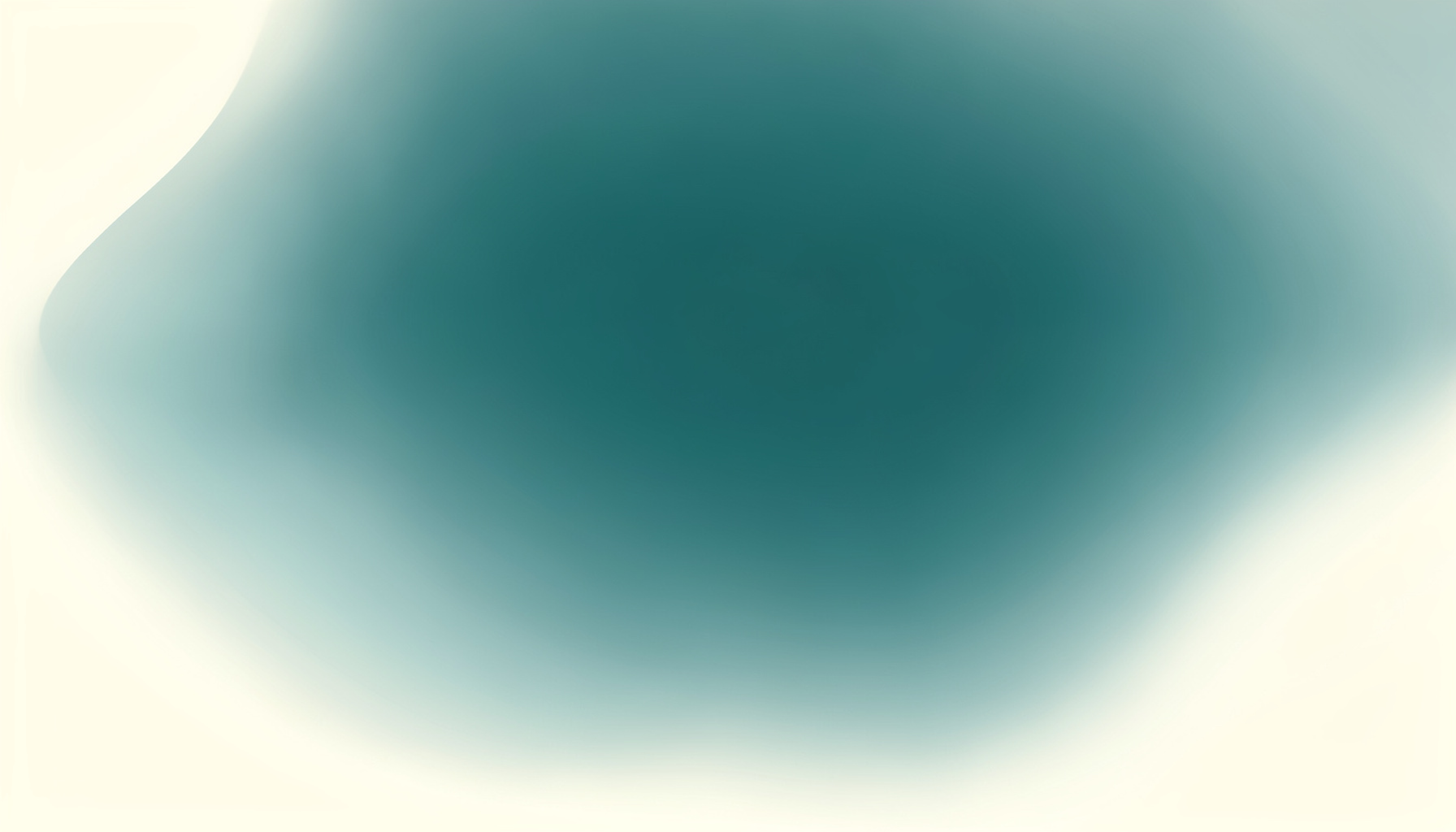 Soft gradient composition in cream and dusty teal with no figures, calm mood