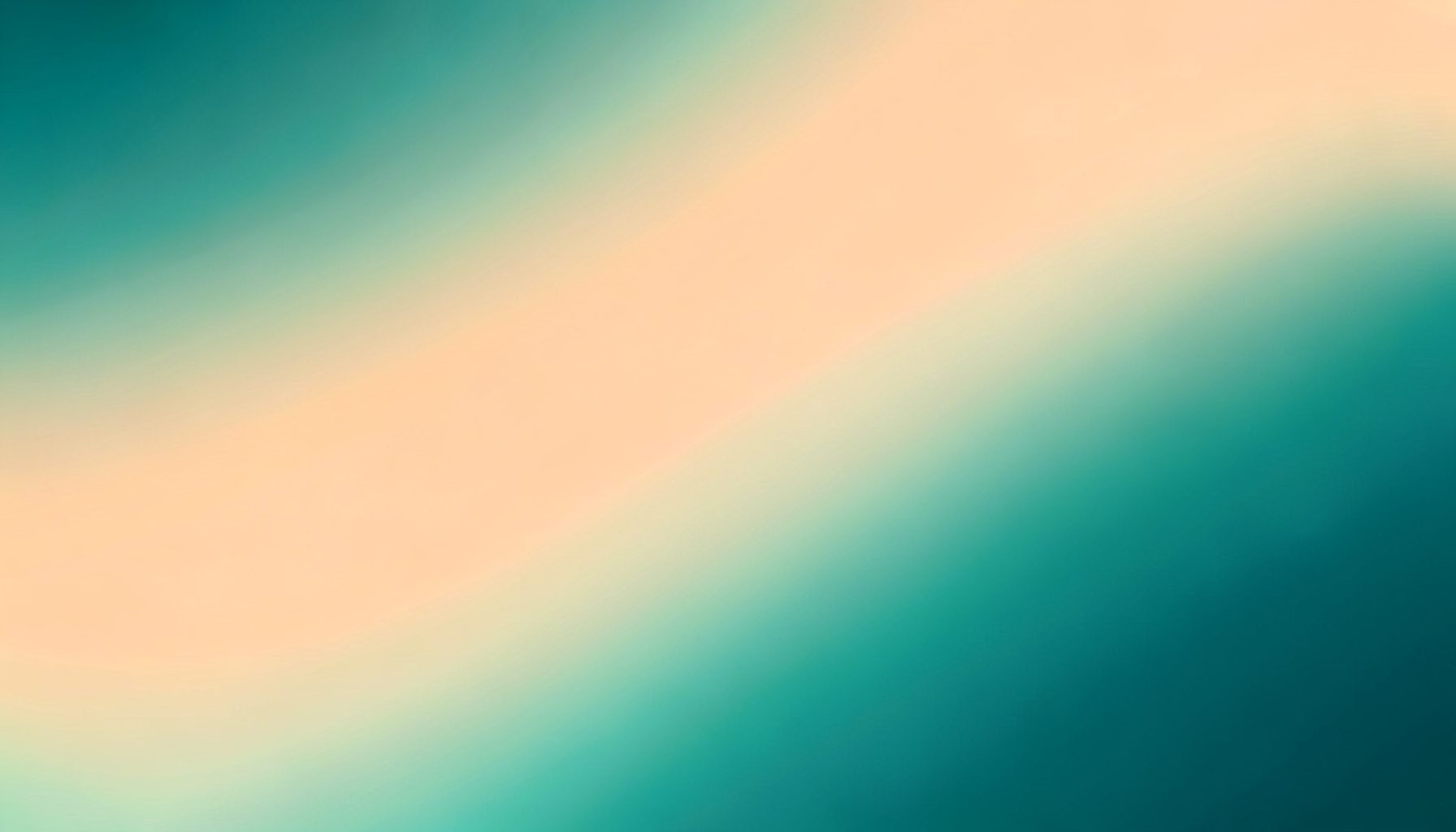 Layered gradient of pale orange fading into teal green, warm and inviting in mood