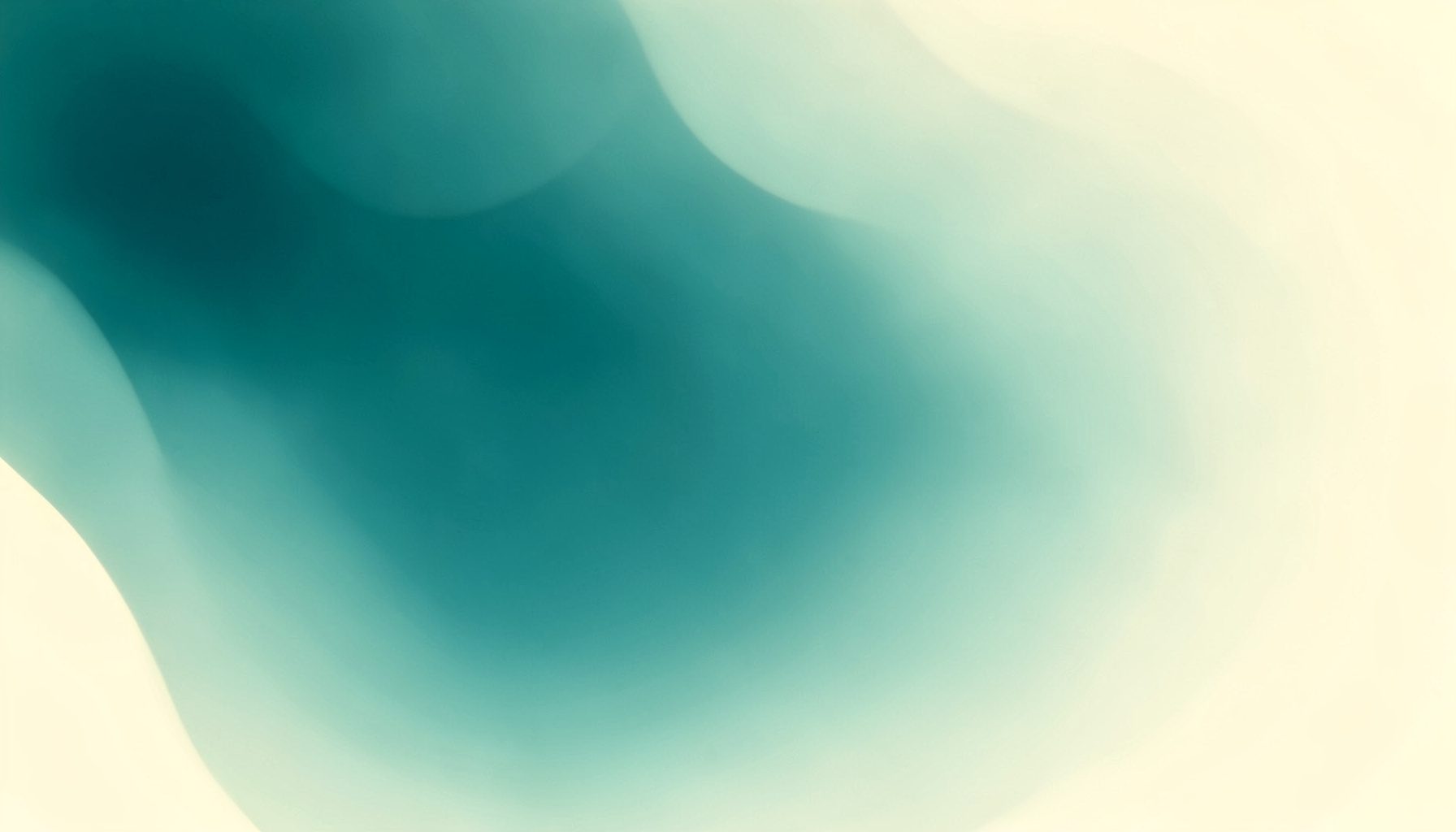 Soft teal and warm cream gradient wash evoking a calm evening studio atmosphere